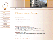 Tablet Screenshot of hautaerztin-herges.de